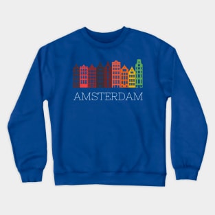 Amsterdam Skyline Present Crewneck Sweatshirt